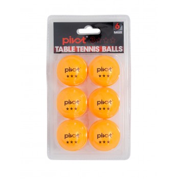   PIVOT FGD6TTBO 3 Star 6 Pack Balls - Orange